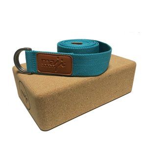 Cork Block & Strap Combo (Turquoise Strap)